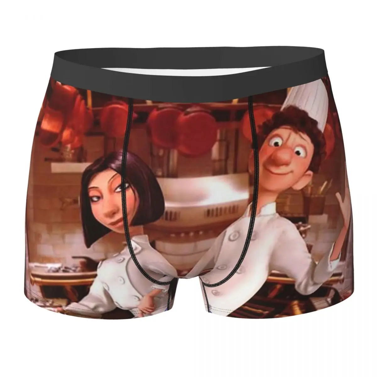 

Трусы-боксеры, шорты, трусы Рататуй, мужское вентилируемое нижнее белье для мужчин, подарки бойфренду