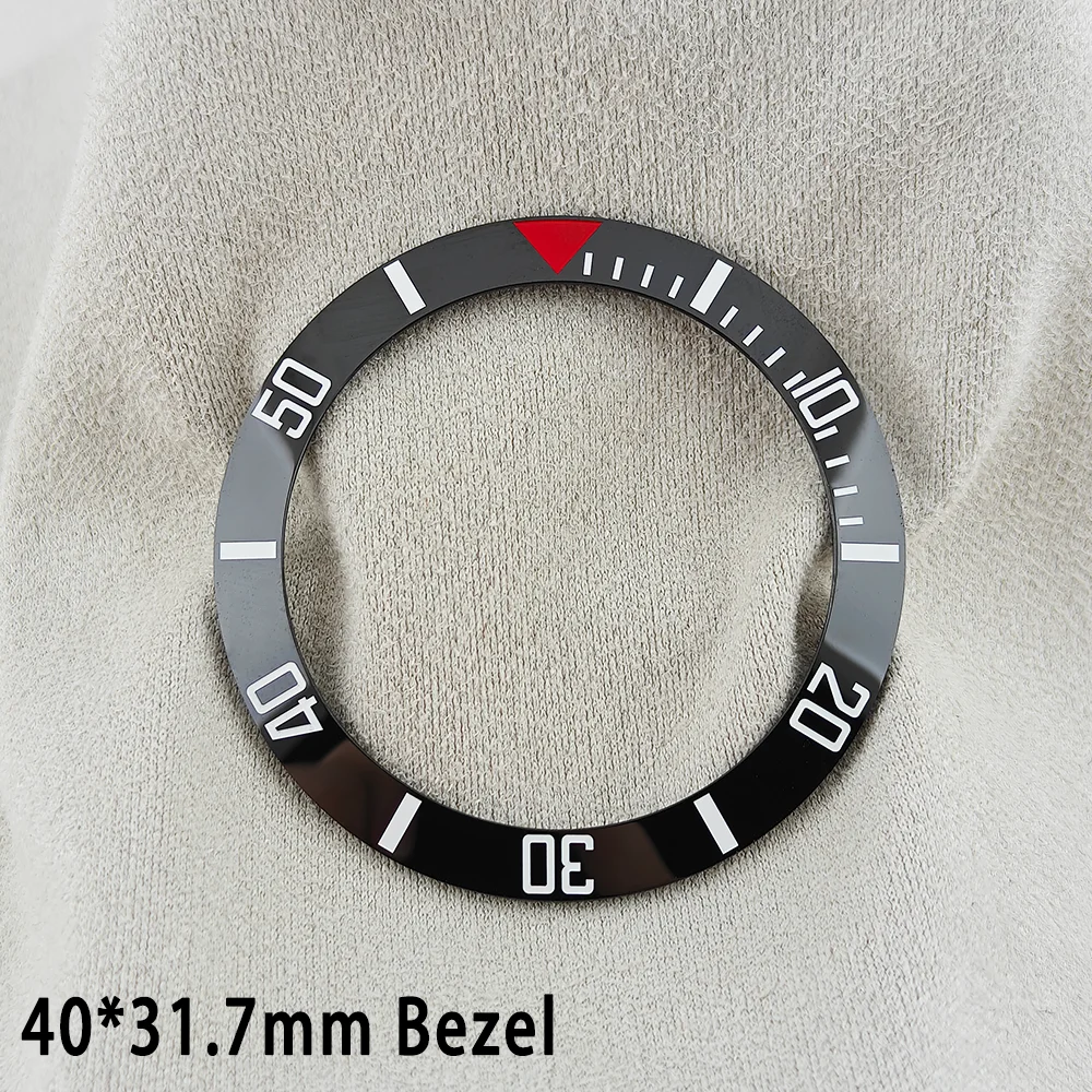 ForgeLink 40mm Lünetteneinlagen GMT Uhrenlünette 40mm * 31,7mm Keramik-Lünetteneinlage Passend für 42mm bis 44mm Taucheruhrengehäuse Uhrenring – Detail 11
