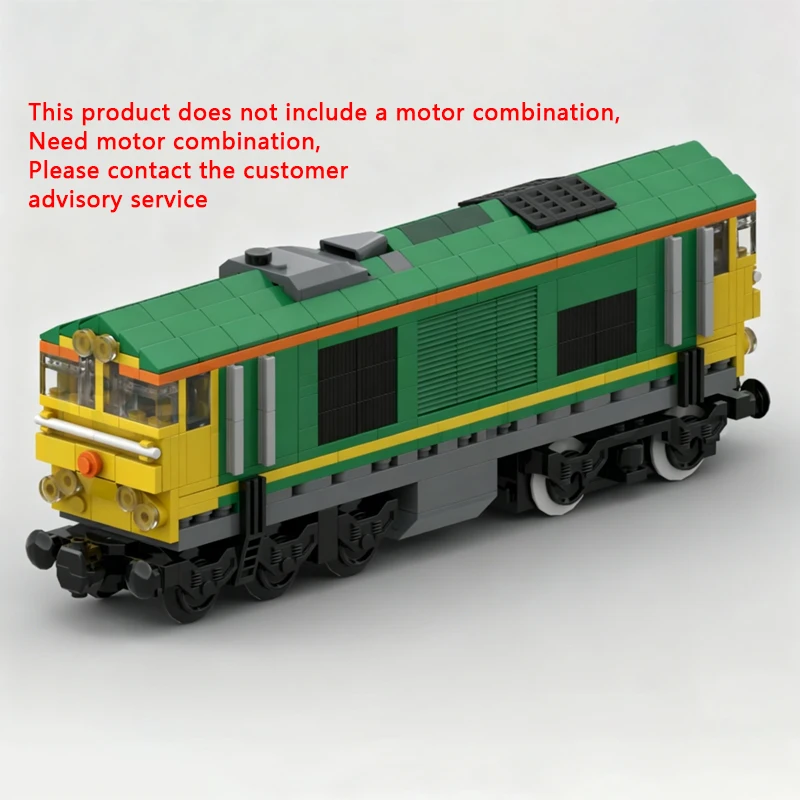 

City Car Model MOC Building Bricks BR 66 Diesel Locomotive Modular Technology Children Holiday Gifts Assemble Toys Suit