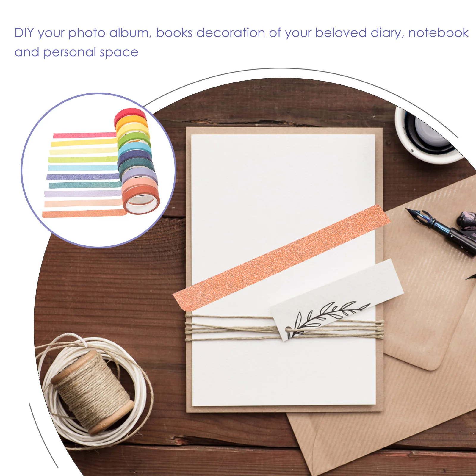 

20Pcs Rainbow Washed Solid Color Masking Tape DIY Scrapbooking Diary Planner Decorative Sticky Paper Craft Label Stickers