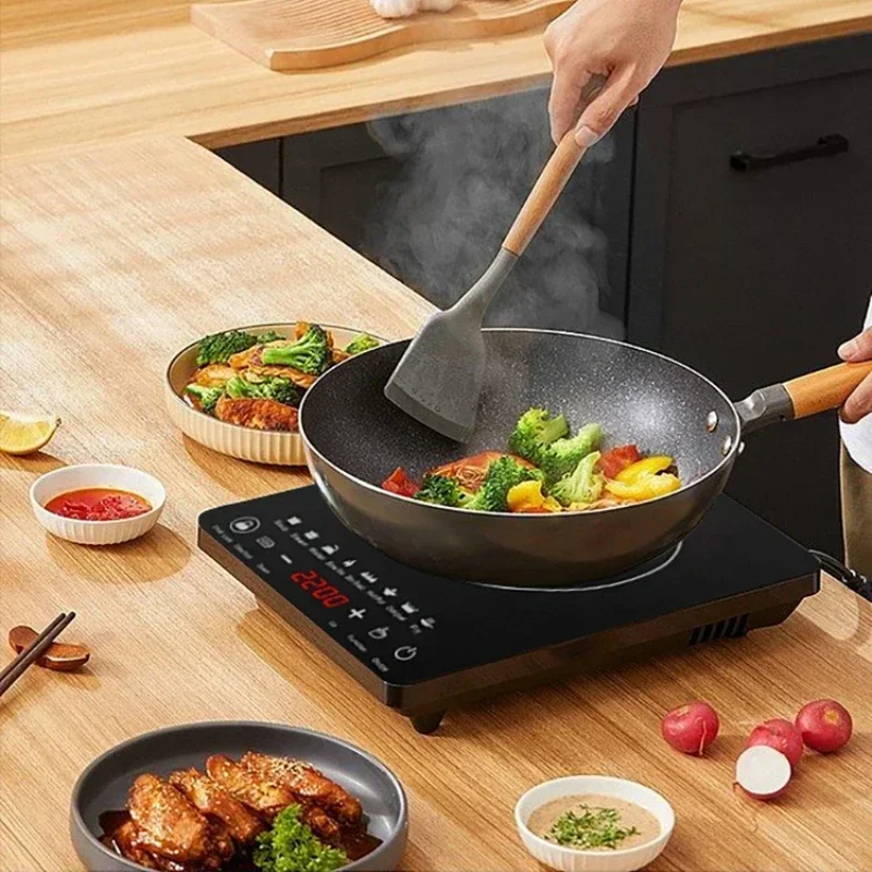 الاتحاد الأوروبي/المملكة المتحدة/الولايات المتحدة متعددة الوظائف المحمولة 2200 واط عالية الطاقة الكهربائية التعريفي كوكتوب 110 فولت/220 فولت المنزل المطبخ لوحة اللمس سطح المكتب الموقد