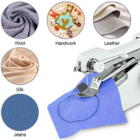 Mini Sewing Machine Handheld Electric Sewing Machine Beginner'S Manual Sewing Tool Portable Household Small Sewing Machine