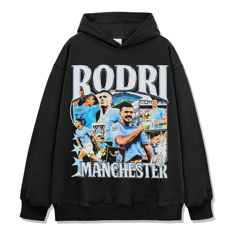 

Уличная одежда Star Player Rodri с узором и длинными рукавами, хлопковая толстовка для мужчин и женщин, комфортная повседневная толстовка большого размера из чистого хлопка