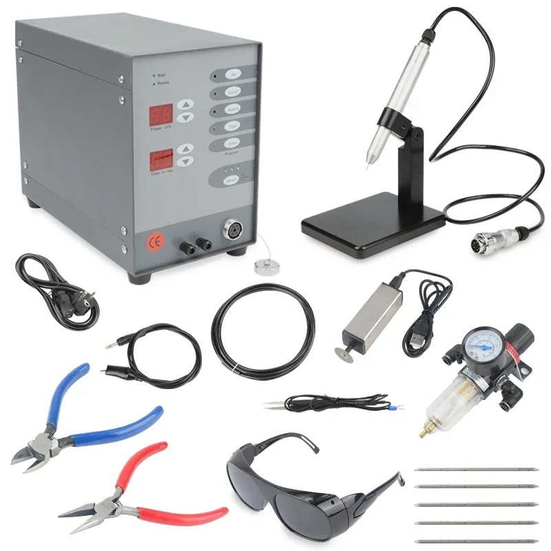 

220V Stainless Steel Spot Laser Welding Machine Automatic Numerical Control Touch Pulse Argon Arc Welder For Soldering Jewelry