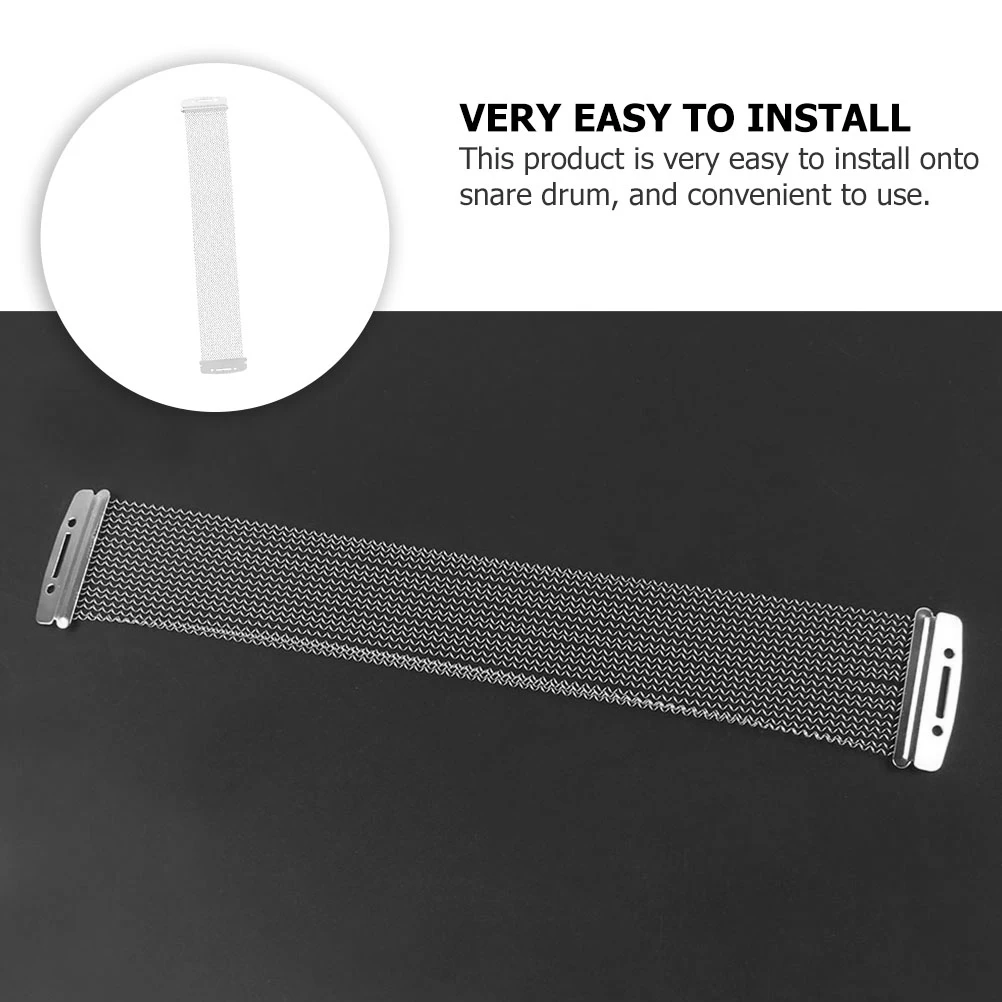 

2 Pcs Belt Snake Sand Accessories Stainless Steel Snare Drum Wire Fixing Straps