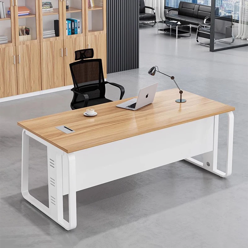 Multifunctional Wooden Office Desk Modern Computer Gaming Office Desk Decoration Conference Luxury Tavolino Lounge Furniture
