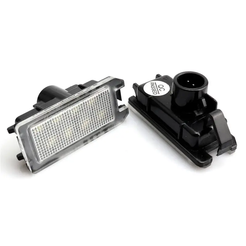 Reliable-LED Number Plate Light For Jeep Grand Cherokee Compass Patriot 2Pc For Fiat 500 2014-2017 License Plate Lamp For Dodge