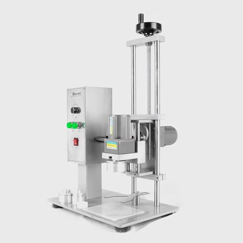 DDX-450 asztali automata capping gépi Elektromos capping gépi Ásvány vize Arcápoló szer Beolajoz Barrel Alakítható Flaska Biztosítás