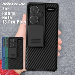 Nillkin Xiaomi Redmi için Not 13 Pro Artı 5G Kılıf Kamera Koruma Lensi Buzlu Sert kamera kalkanı 360 tam Arka Kapak