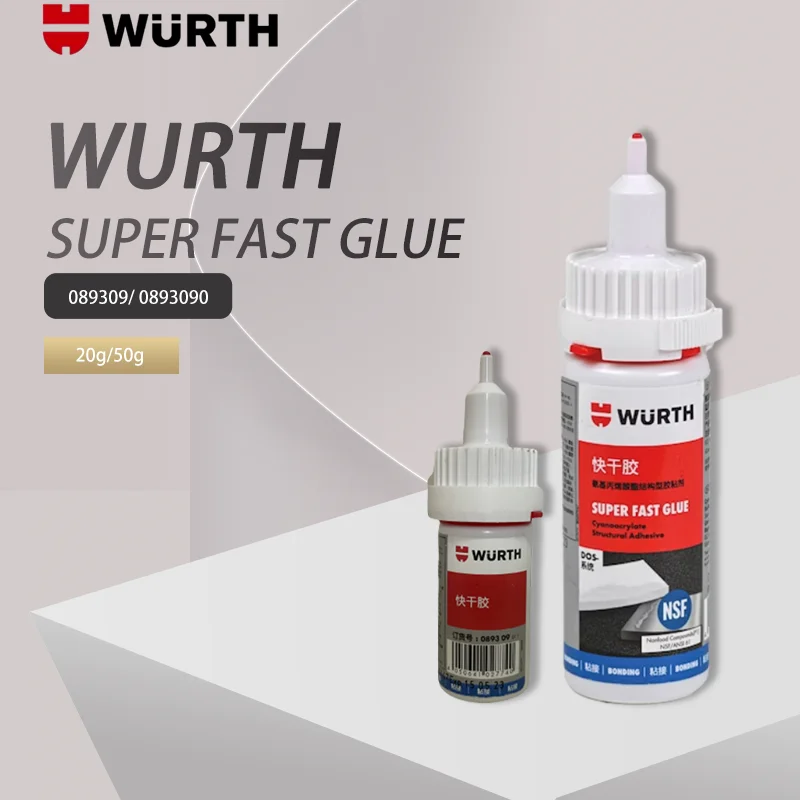 

Wurth Германия Универсальный сверхбыстрый клей 089309 0893090 Связует Металл Пластик Резина 20 г 50 г