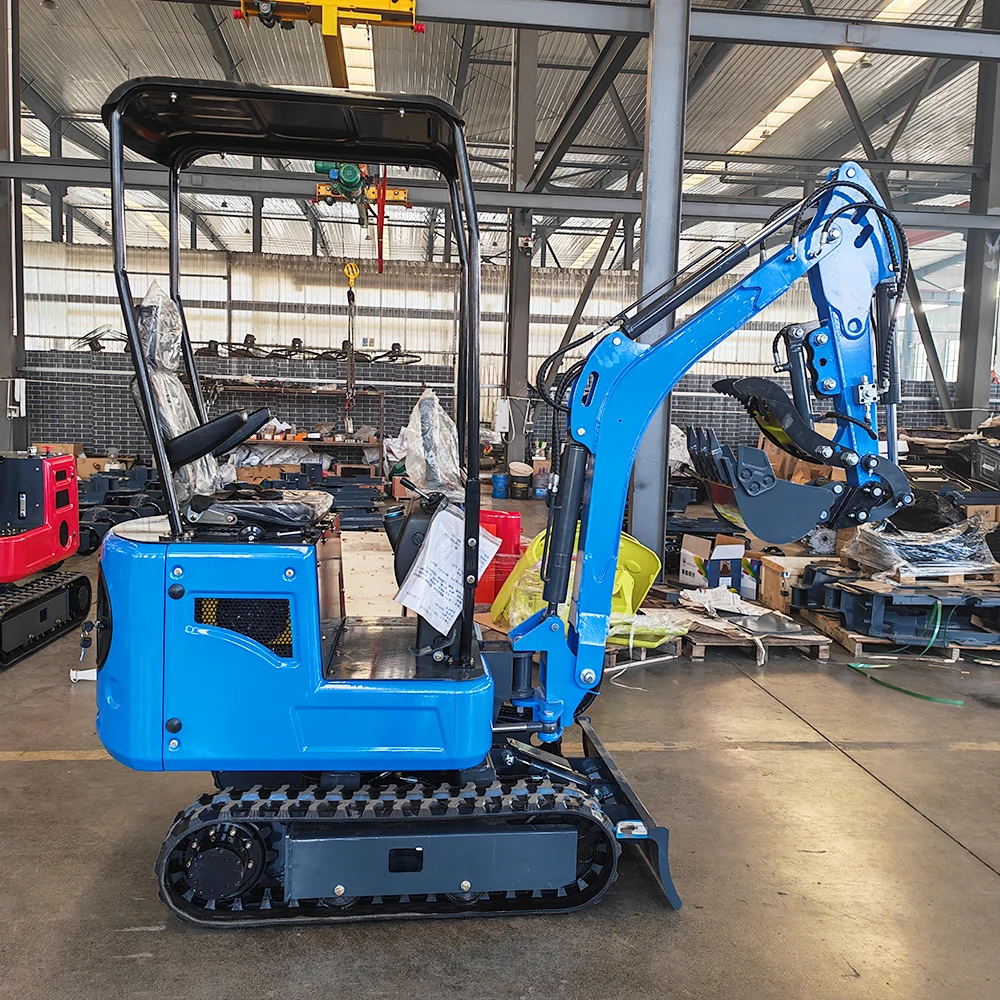 Afbeelding 4: 1 ton mini-graafmachine compacte hydraulische rupsgraafmachine CE-goedgekeurd kleine graafmachine op maat gemaakt