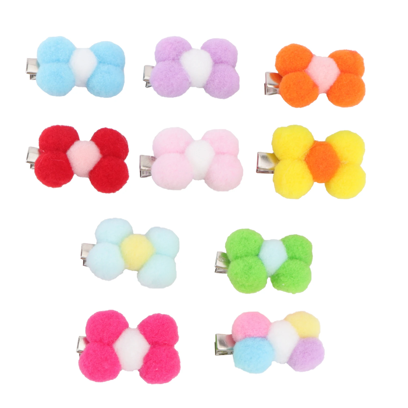 

10 Pcs Pet Hair Bow Mini Dog Hair Clip Puppy Accessories DIY Bowknot Decor Fashionable Party Holiday Photo Shoot Pet Supplies