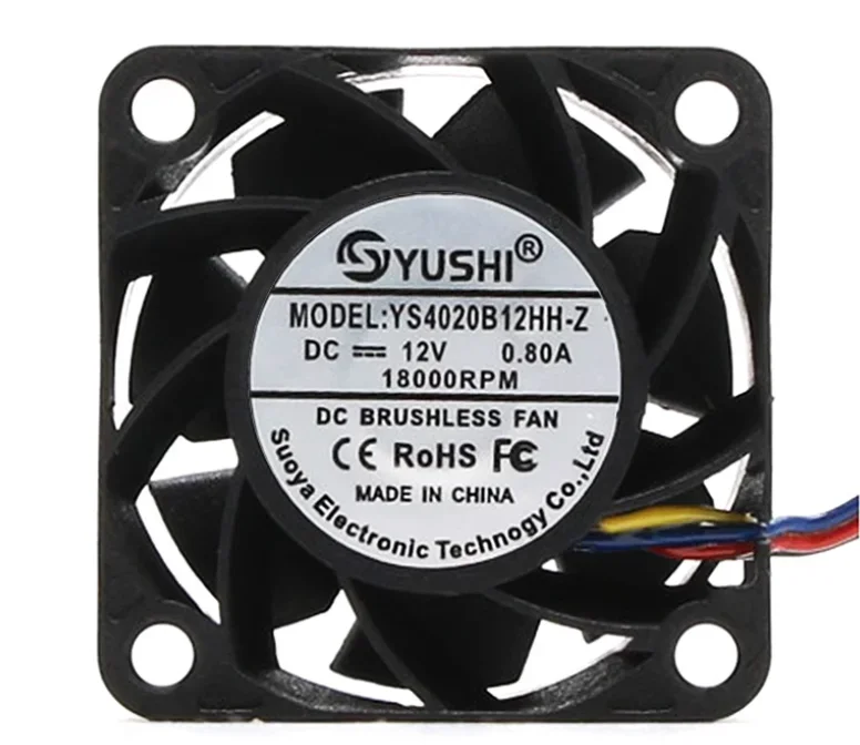 40x40x20 مللي متر فائقة العنيف ارتفاع حجم الهواء 4 سنتيمتر سم 12 فولت التحكم في درجة الحرارة خادم الاتصالات آلة مبادل حراري مروحة التبريد