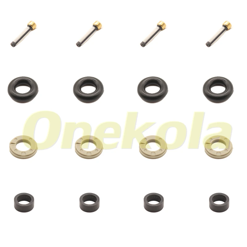 Fuel Injector Service Repair Kit Filters Orings Seals Grommets for FORD JAGUAR VOLVO LAND ROVER  2.0L GDI 0261500147 LR024998