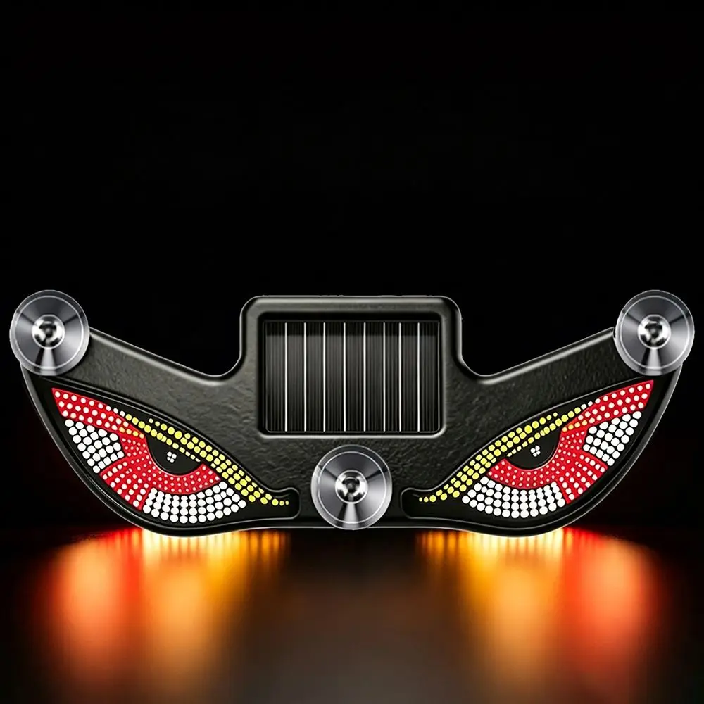 Gifts Suction Cup Solar LED Warning Light Light Sensor Multifunctional Evil Eye Car Light Car Decorative Car Sticker Light