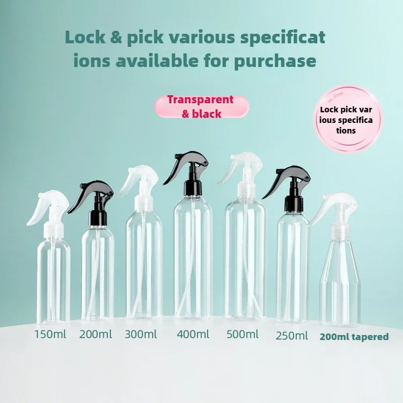 100 ml/200 ml/250 ml/300 ml/500 ml Leere Sprühflasche Kunststofffüllung Handschnalle Pumpzerstäuber für Alkoholsterilisation Reisen Tragen