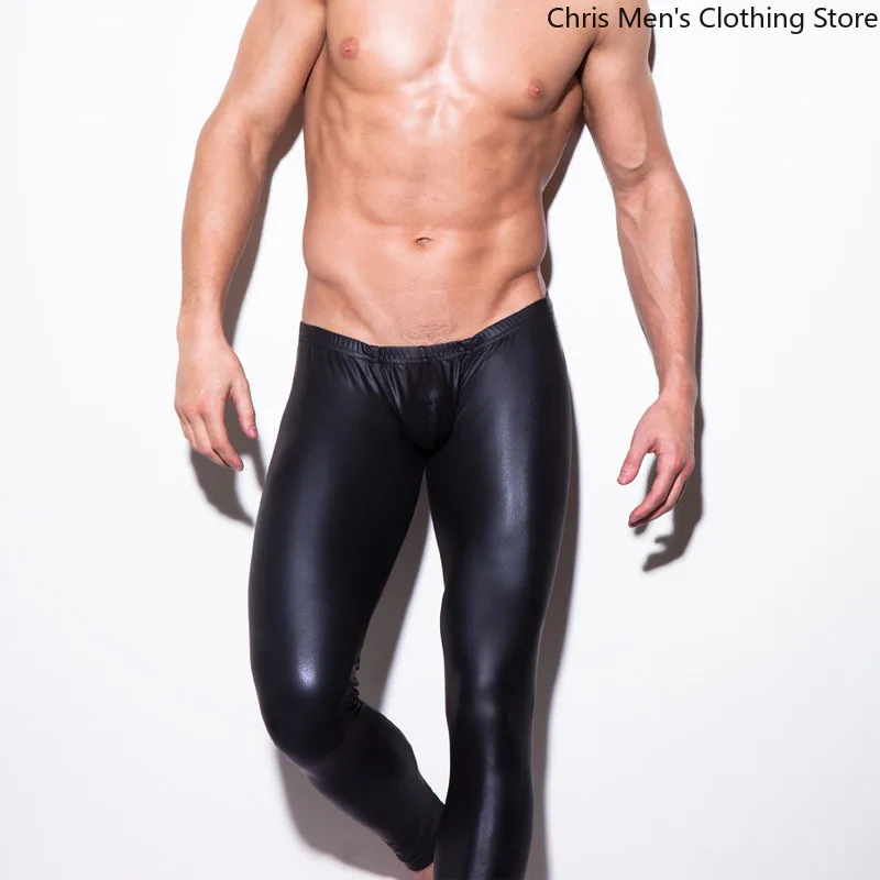 

Bar Party Shiny Men's Trousers【2025 Nightclub Super Pants 】 Men's Patent Leather Tight Pants, Stretch Stage Performance Pants