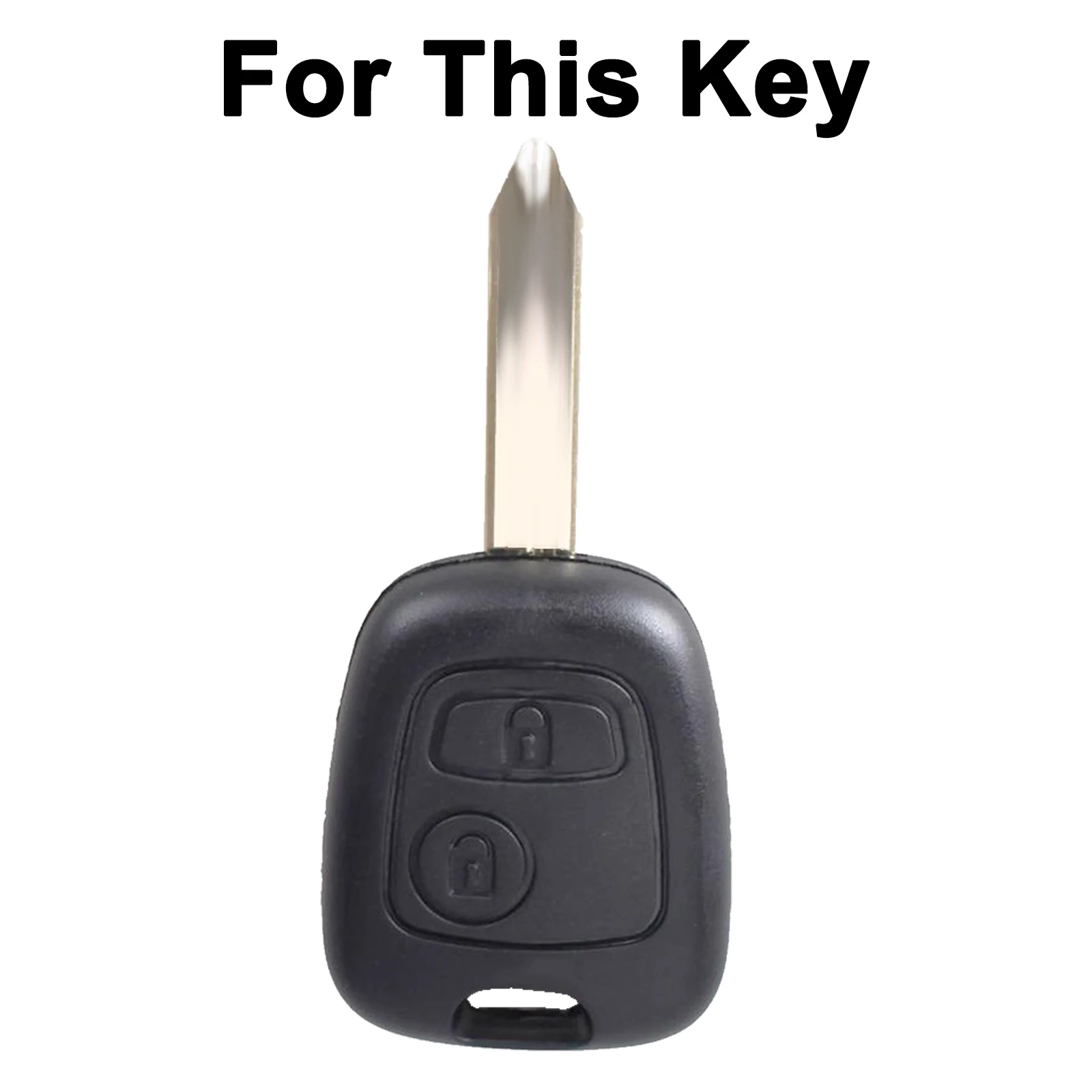 Remote Key Cover Case Silicone Skin FOR Citroen C1 C2 C3 C4 Xsara Picasso Key Cap Peugeot 107 206 207 306 307 407 Toyota Aygo