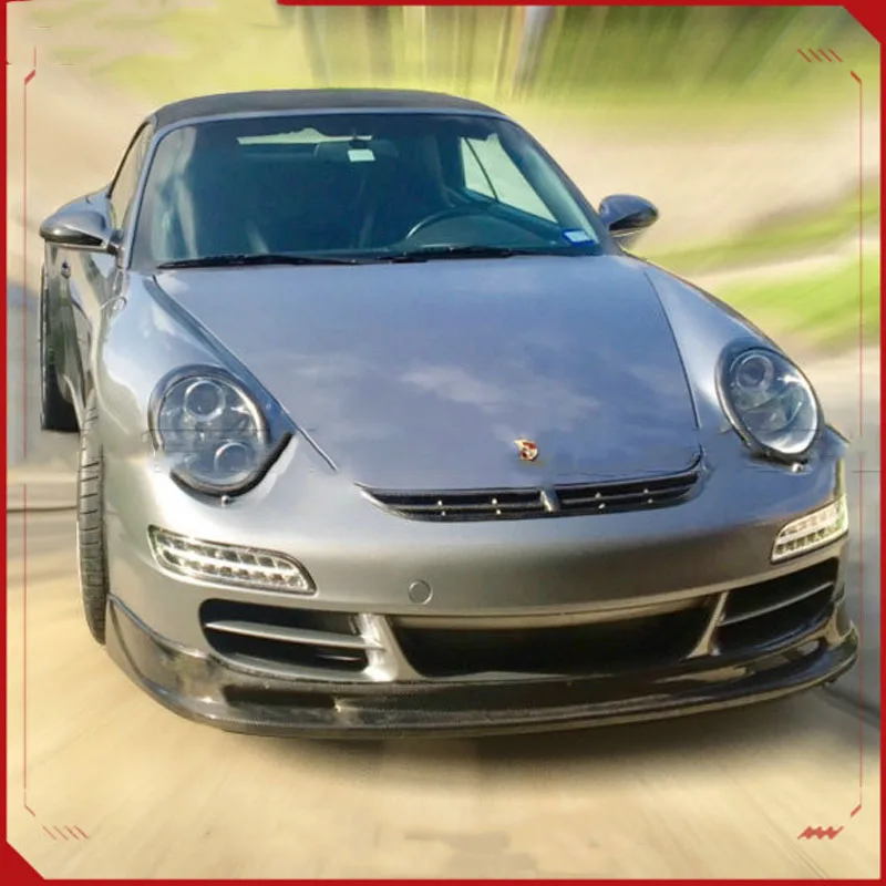 

Applicable to Porsche Boxster 987 997 GT3 modified carbon fiber middle grille cover front bumper grille intake upper cover