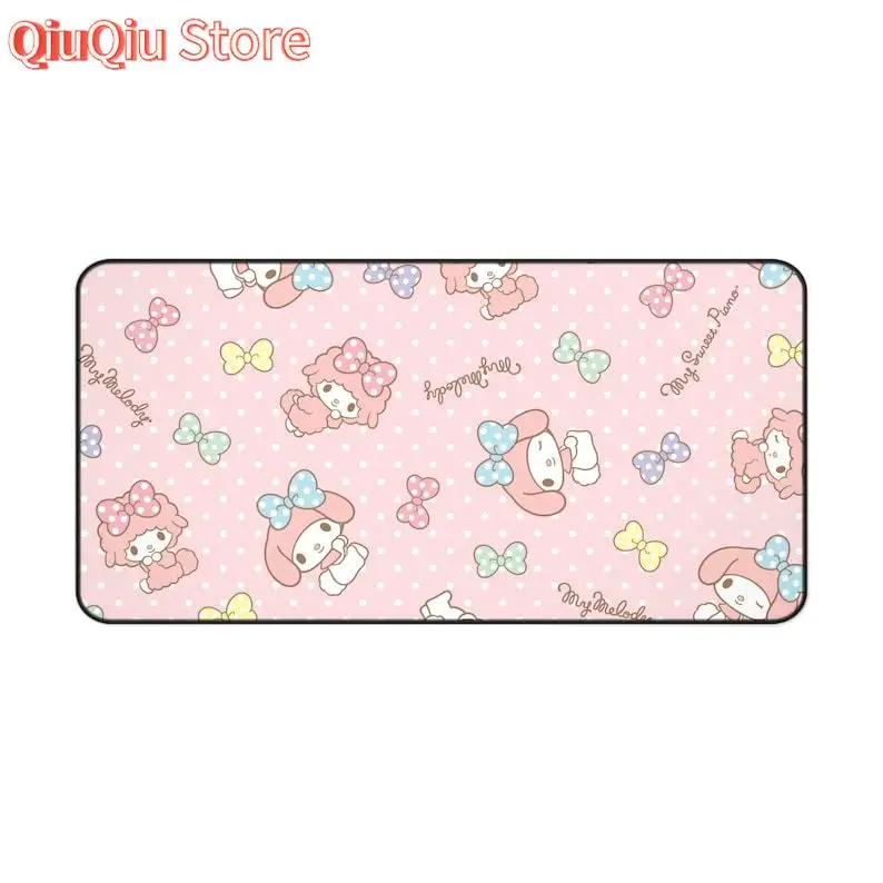My Melody Mouse Pad | My Melody Pink Bow Polka Dot | Sanrio Desk Mat Gaming Setup | Cute Kawaii RGB Aesthetic
