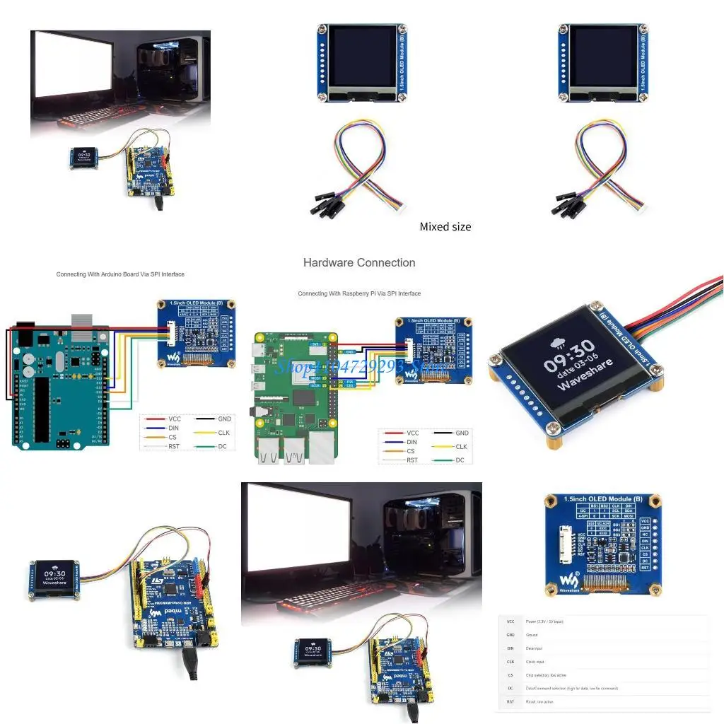 

Y2GD 1.5" OLED Display Module with Narrow Border and High Resolution of 128×128