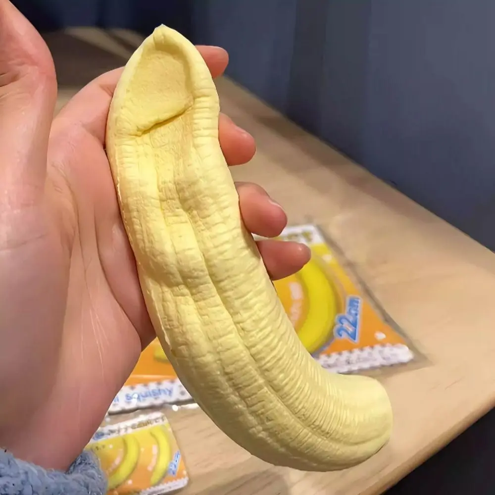 Soft Banana Meat Toy Slow Rising Stress Relief Banana Meat Pinch Le Relaxing Hand Relaxation Stress Relief Sensory Ball