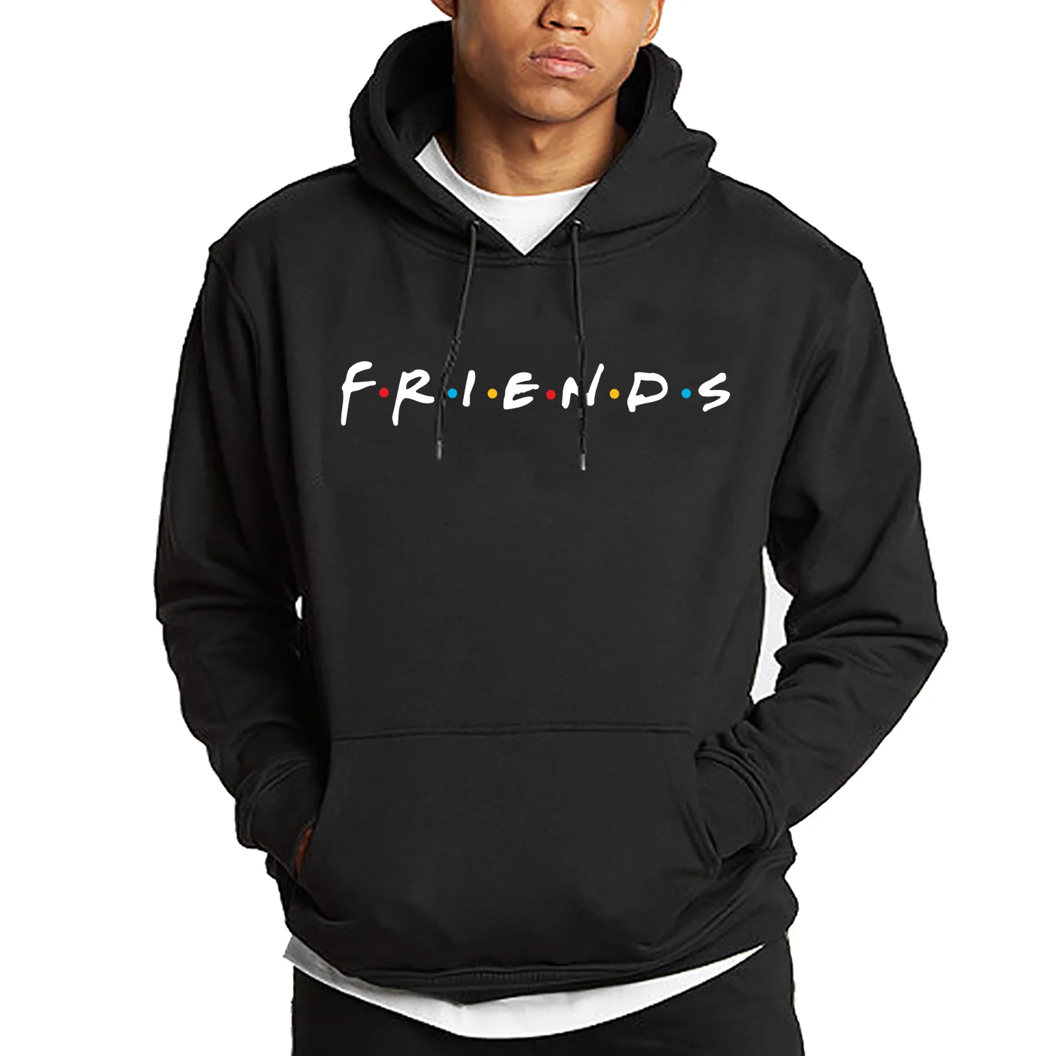 

Friends Printed Funny Hoodie Men Fashion Casual Clothing TV Show Oversize Hooded Personality Comfortable Sweatshirt Fleece Coats