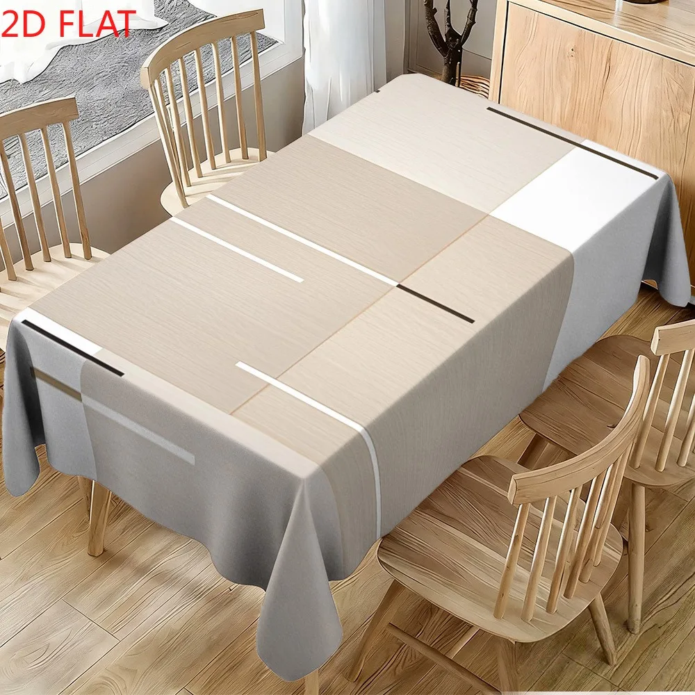 1 PC 2D FLAT single-sided printing 1-piece packaging 1-piece packaging Modern and simple tablecloth