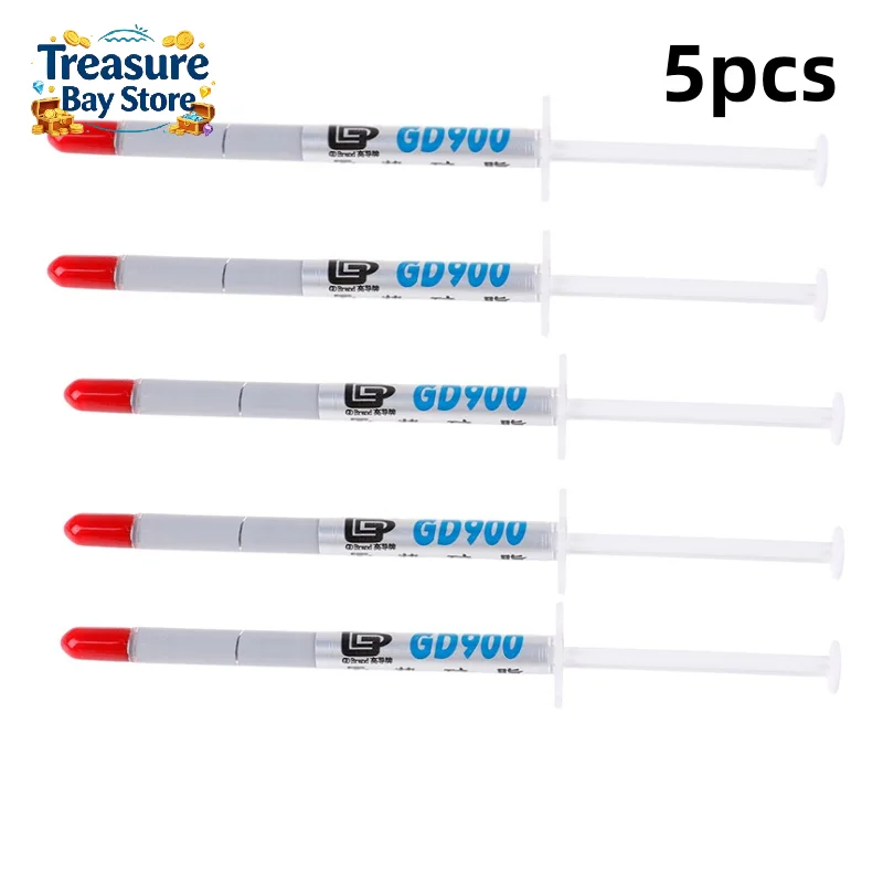 1/5pcs GD900 CPU Cooler Thermal Grease Paste CPU VGA LED LCD Cooling Fan Heatsink