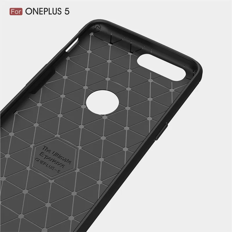 Oneplus 5 A5000 Case Carbon Fiber Skin Soft Silicone TPU Back Cover Shockproof Phone Case For Oneplus 5 Oneplus5 A5000 Phone Bag