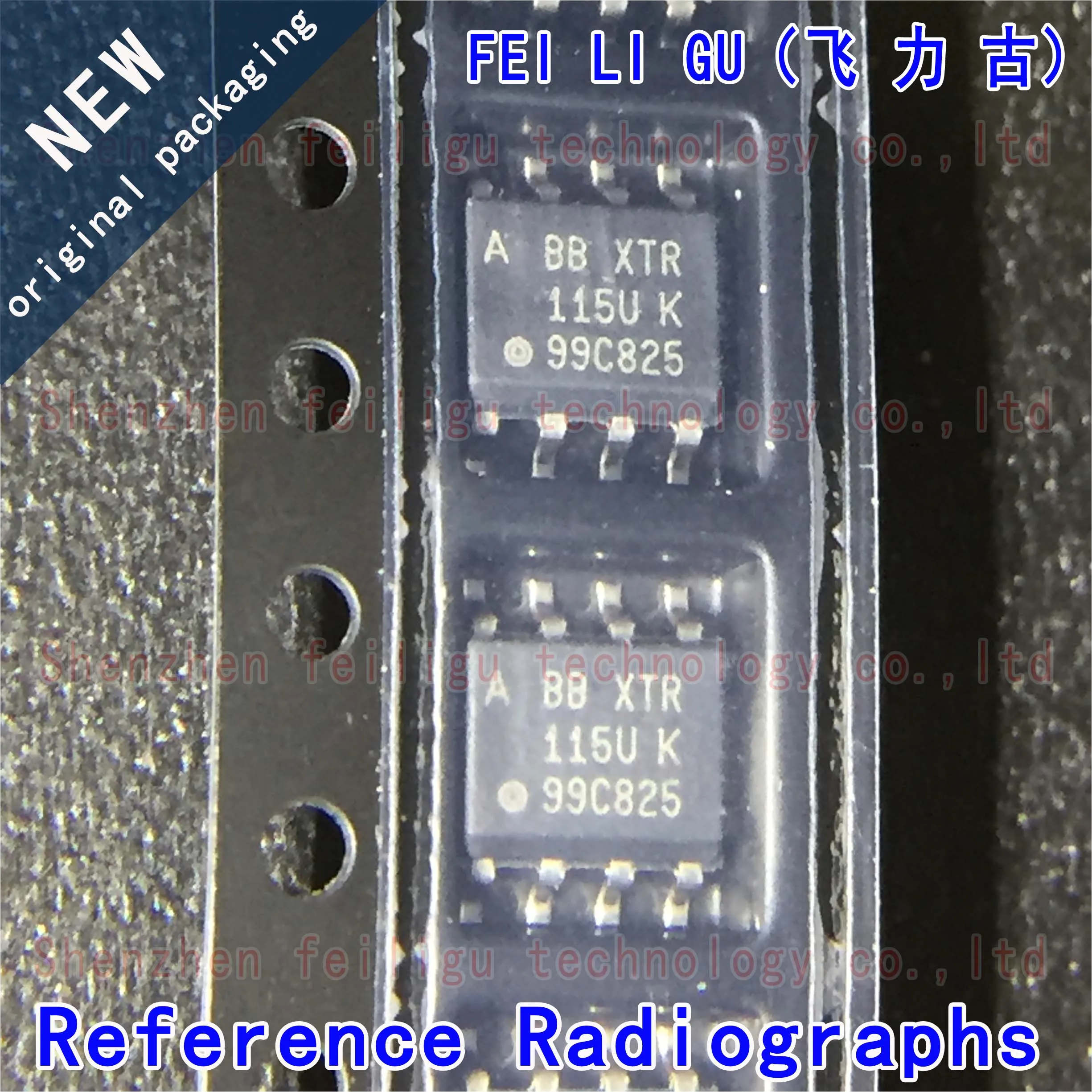 5/15/30/50Pieces New Original XTR115UA/2K5 XTR115UA XTR115UK XTR115U XTR115 Package:SOP8 4-20mA Current Loop Transmitter Chip
