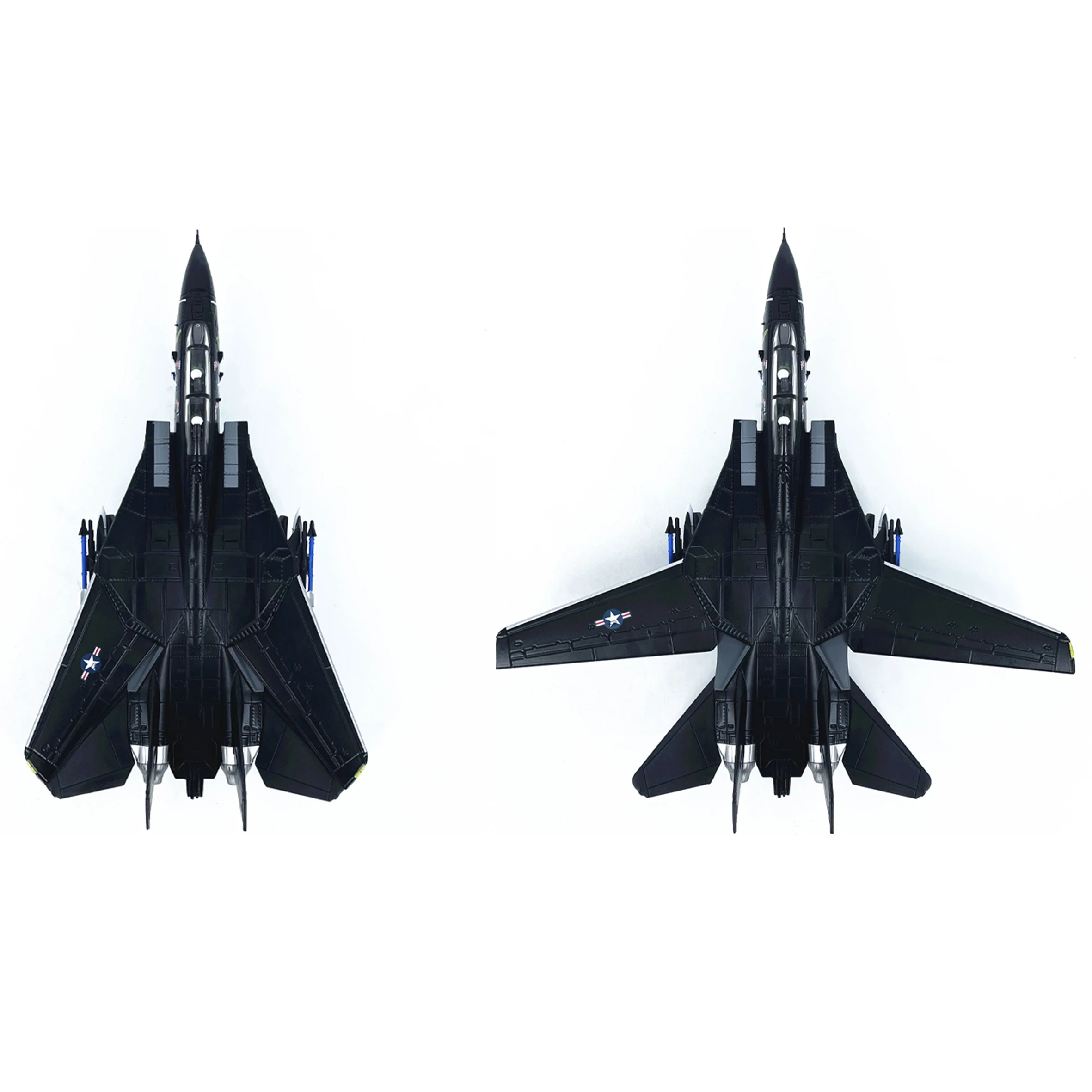 1: 100 US F14 fighter model VX-4 squadron (with variable wing angle) Alloy airplane model