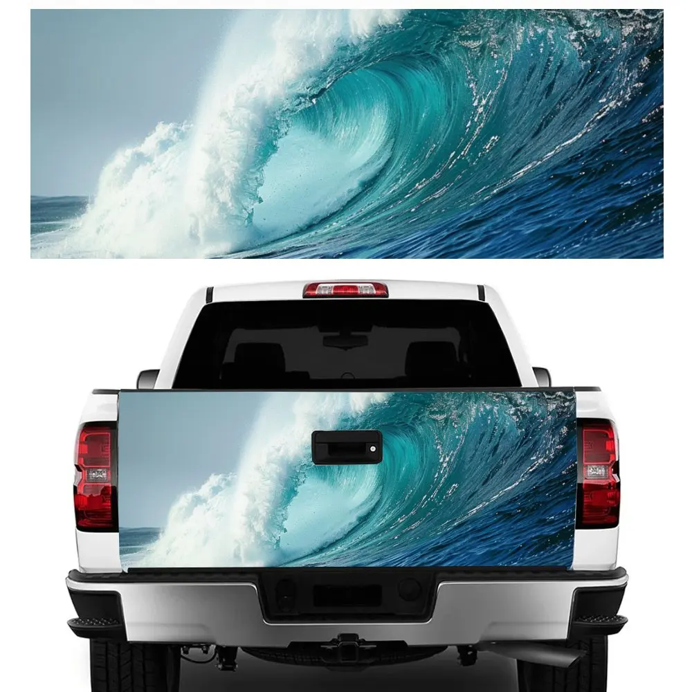 

Typhoon Ocean Waves Rapids Автомобильный хвост багажника защита Vinly наклейка автоаксессуары DIY украшение на капот наклейка для внедорожного пикапа