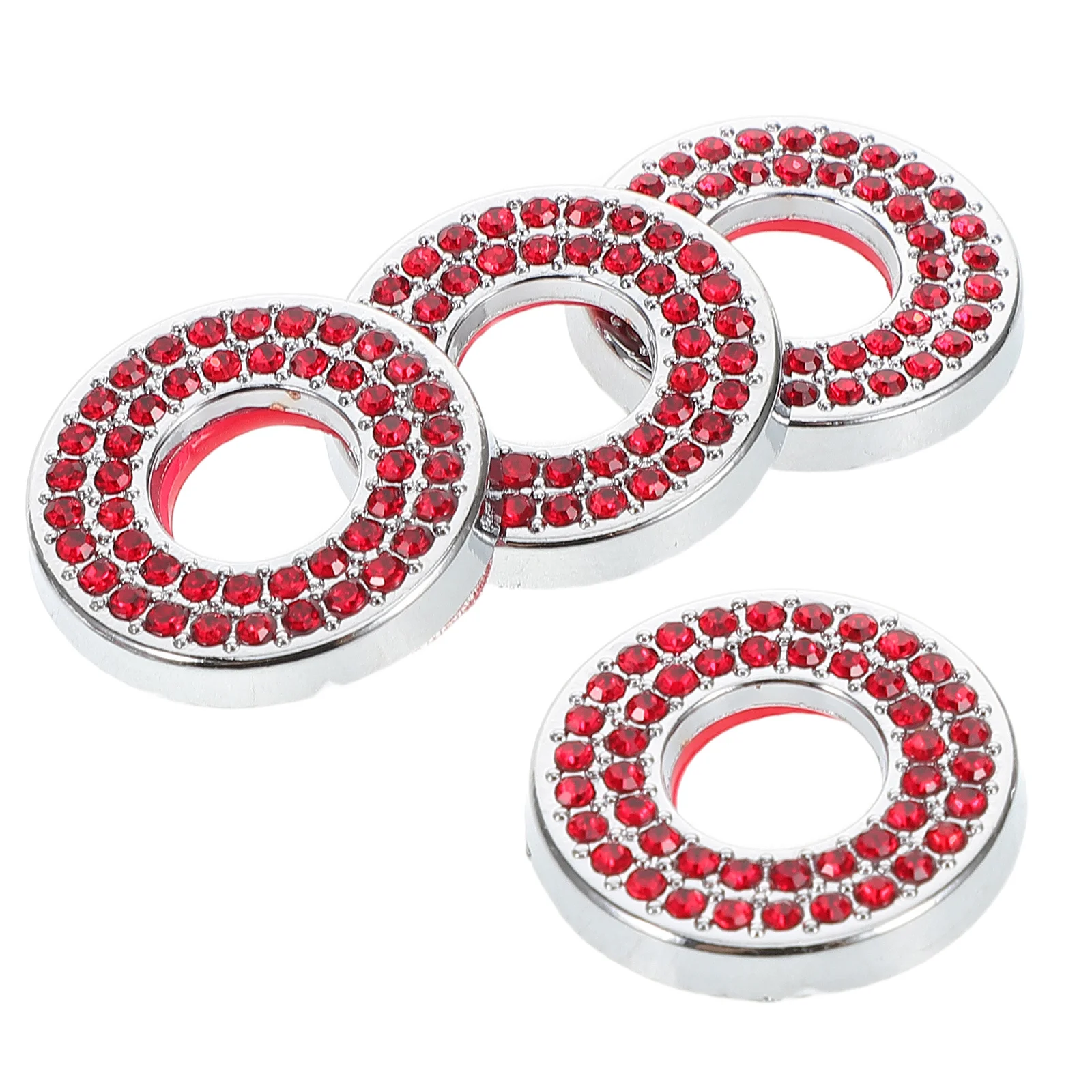 

4 pcs Lock Covers Sparkly Rhinestone Car Door Pull Pin Caps For A Interior Decor Car Accessories Door Lock