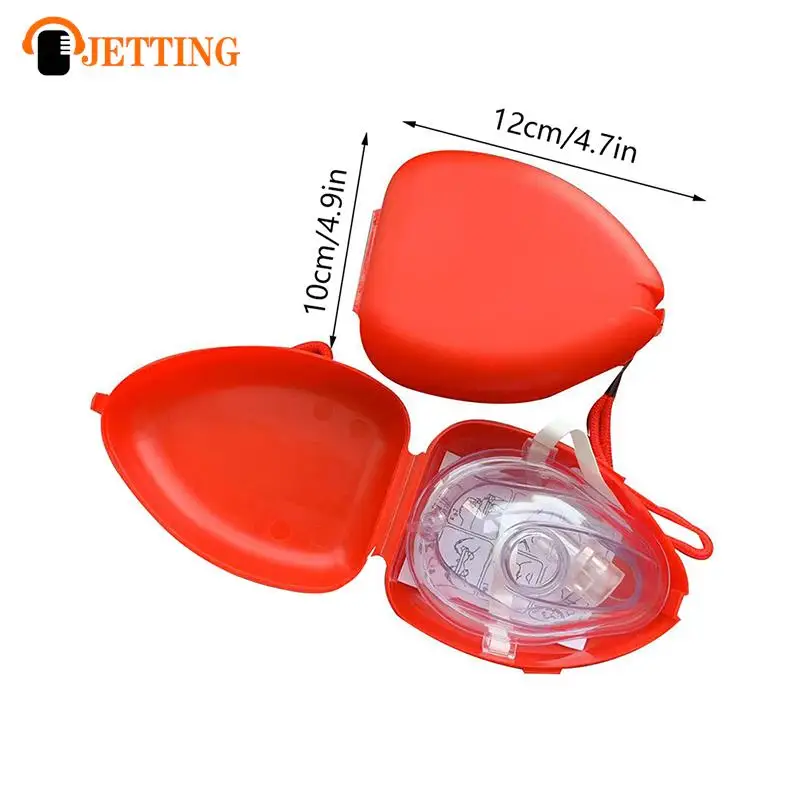 1Pc Artificial Respiration One-Way Breathing Valve Mask First Aid CPR Training Breathing Mask Protect Rescuers Mask Accessories