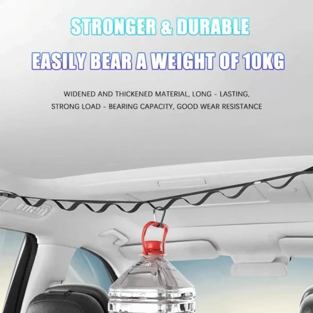 Retractable Design Portable Drying Line Portable Outdoor Use RV Clothesline Hanger Save Space Compact Car Clothes Rack Camping