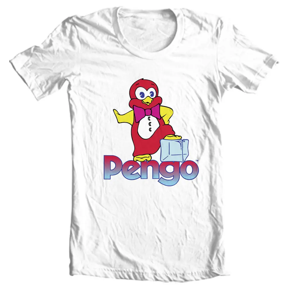 Pengo футболка 1980-х годов ностальгическая Ретро аркадная видео игра хлопковая футболка