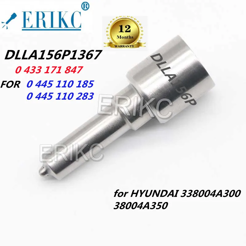 

ERIKC Diesel Engine Injector Nozzle DLLA156P1367 OEM 0 433 171 847 FOR 0445110185 0445110283 HYUNDAI 338004A300 38004A350