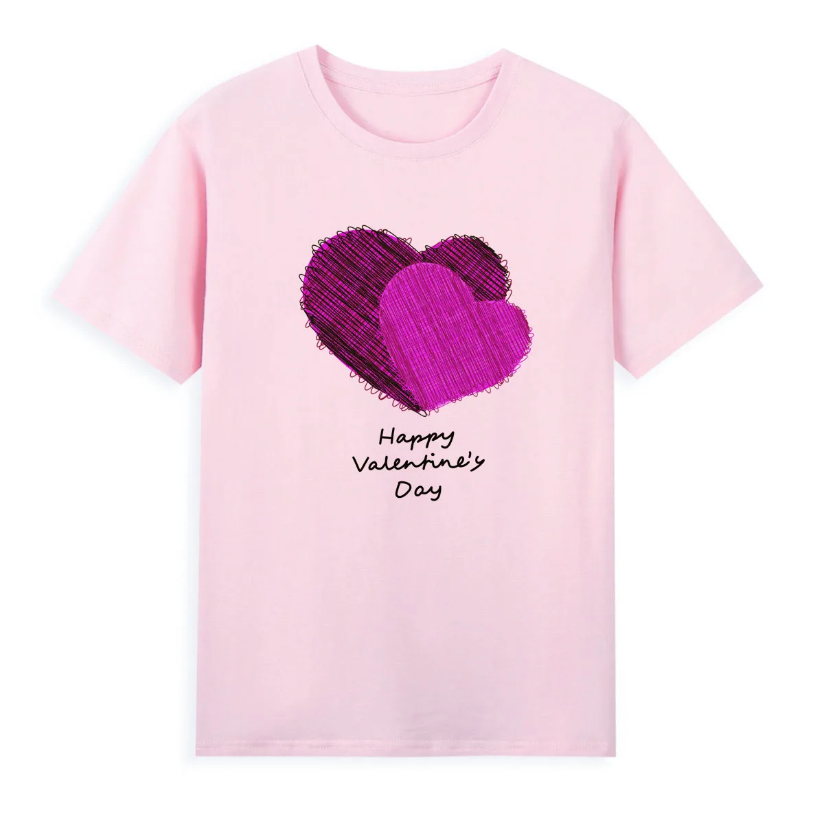 Ladies Heart Cute T-shirt Quality beautiful women's top Girls love summer clothes A247