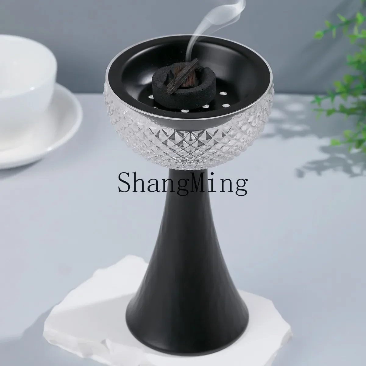 CL  modern simple high-value metal translucent aromatherapy burner ornament, atmosphere incense burner ornament