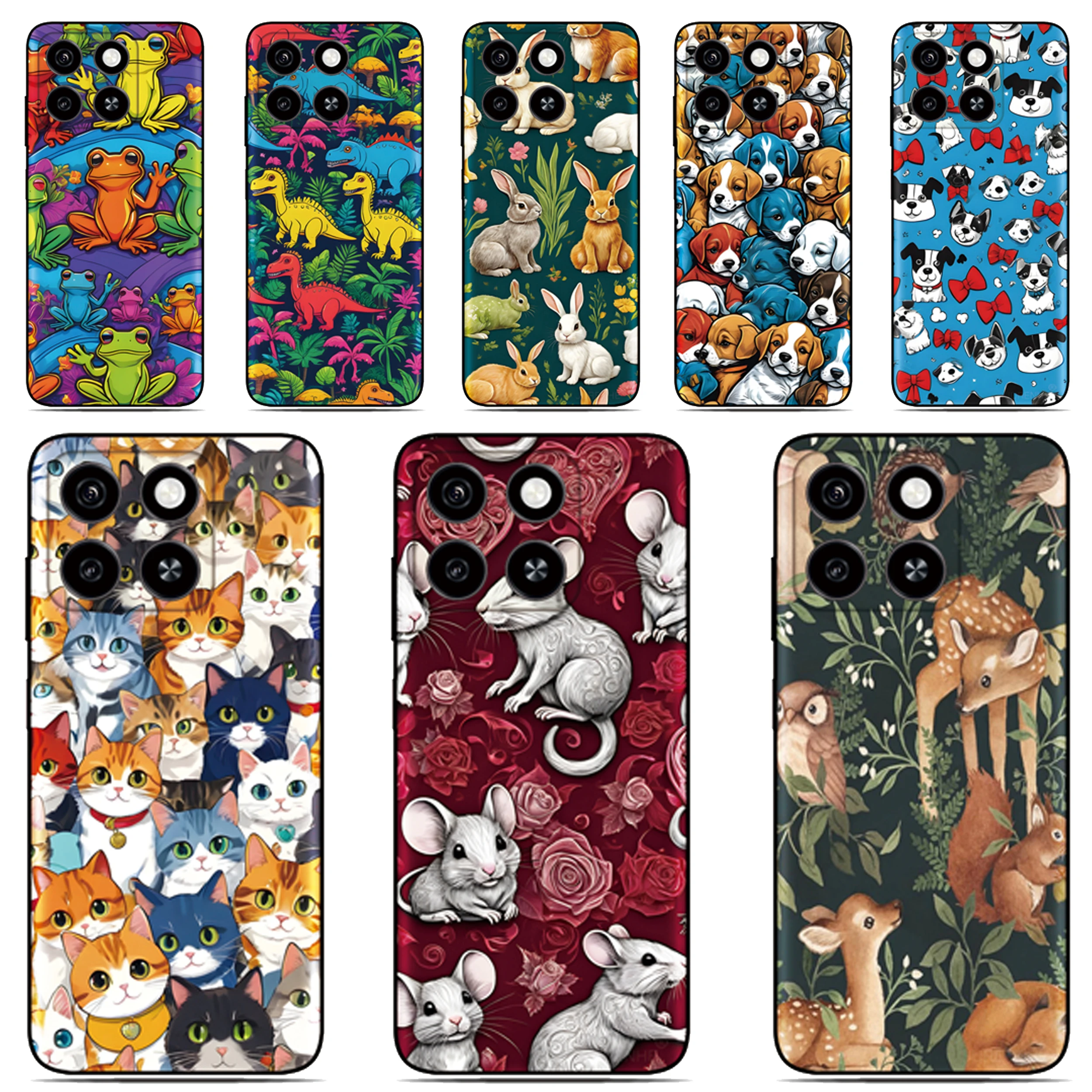 Fototier-Handyhülle für Google Pixel 10A 9A 8A 7A 6A 8 7 6 Pro 2 3 4 XL 3A 4XL 2XL – Bemalte TPU-Silikon-Rückabdeckung