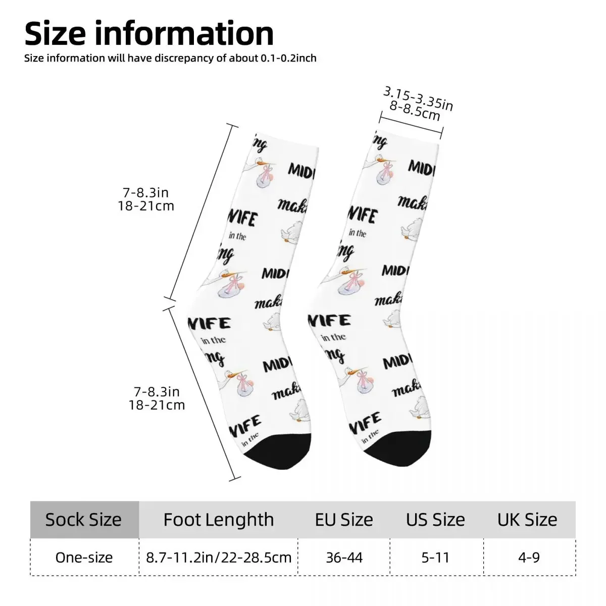 Midwife In The Making Socks Harajuku High Quality Stockings All Season Long Socks Accessories for Unisex Gifts