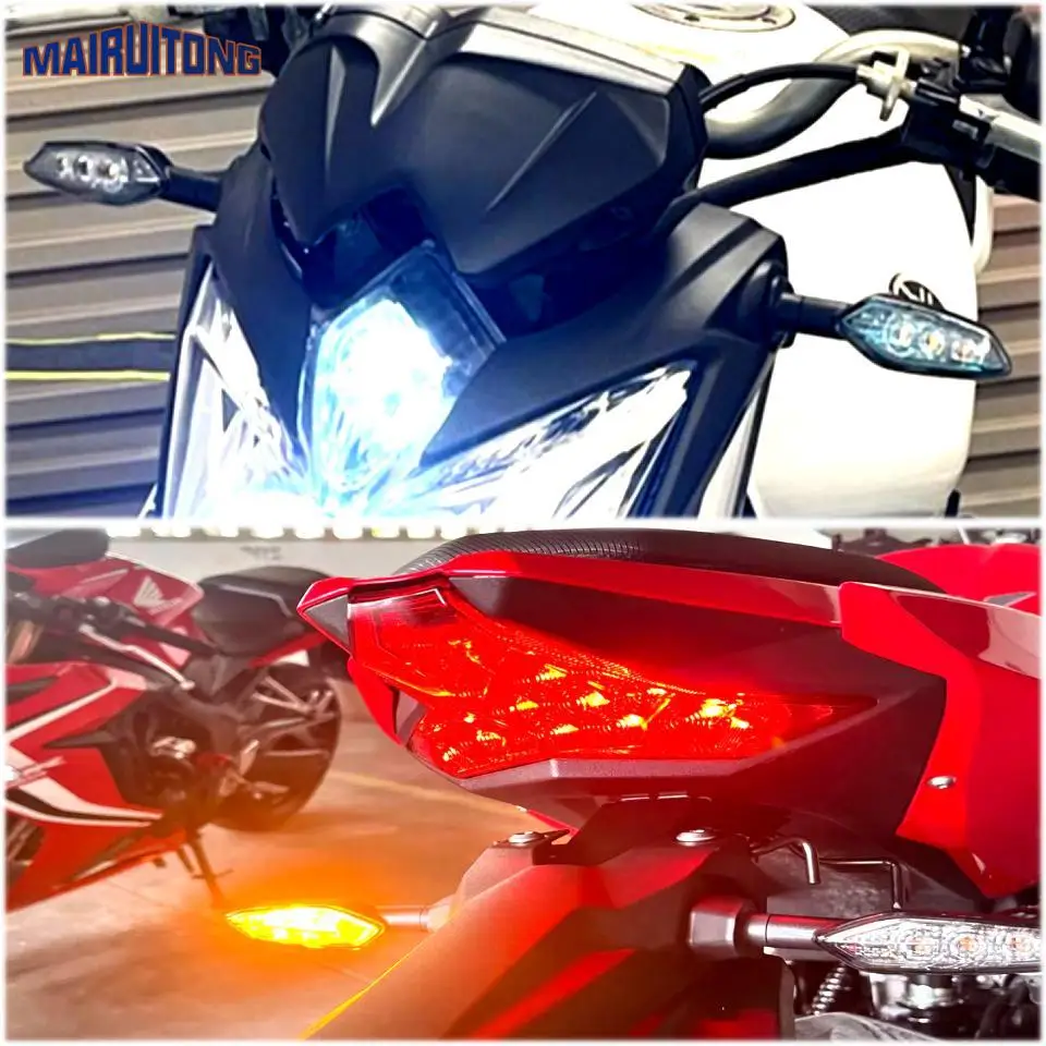 LED Turn Signal For KAWASAKI Z400 Z900 Z650 Z1000 Z125 Z250 Z300 Z800 Z750 Motorcycle Front and Rear Flasher Directional Lights