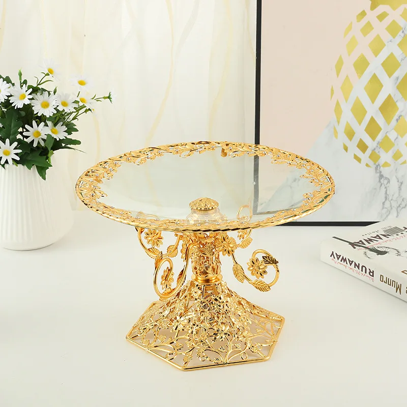 European-style first-floor base, home glass fruit plate, dried fruit rack, tea snack dessert table, cake table decoration
