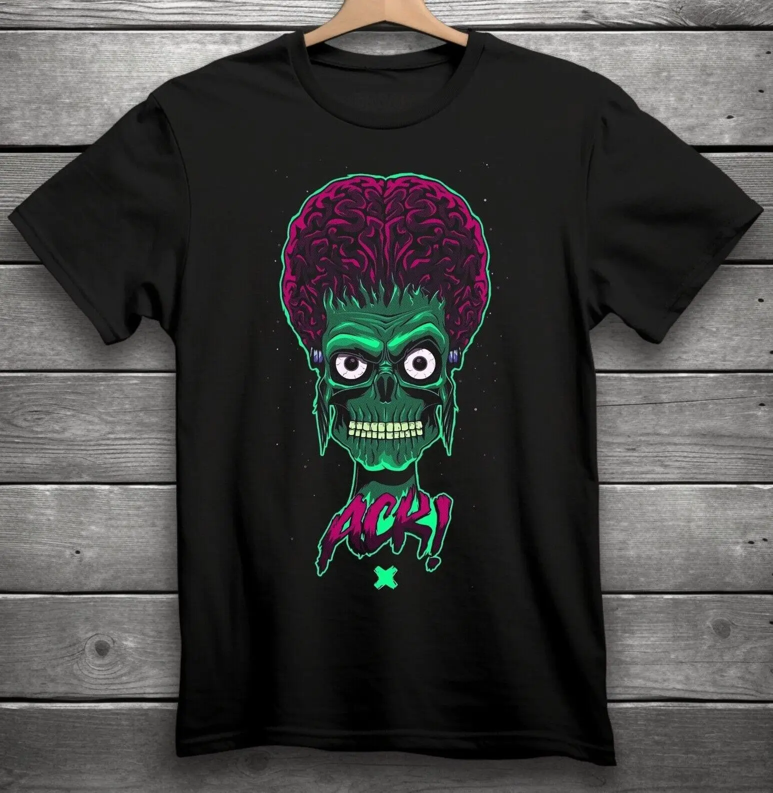 Mars Attacks! ACK! T-Shirt Black S-3XL