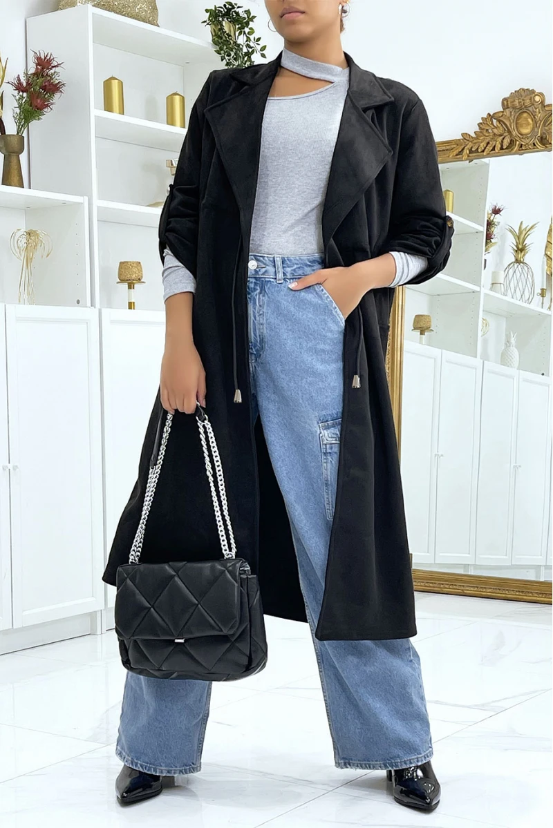 Women's Plus Size Long Autumn/Winter Solid Color Jacket Coat