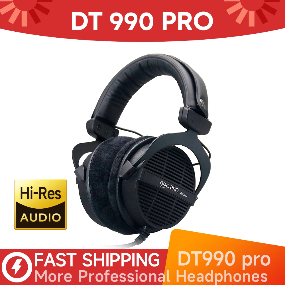 

DT990 pro Over Ear Wired Studio Headphones for Professional Recording and Monitoring DT 990 PRO Games, music