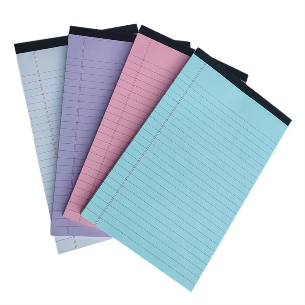 Lined Legal Pad 50 Pages Ink-proof Thick College Office Students Scribbling Book Note Scratch Paper Writing Sheet Paper Tearable