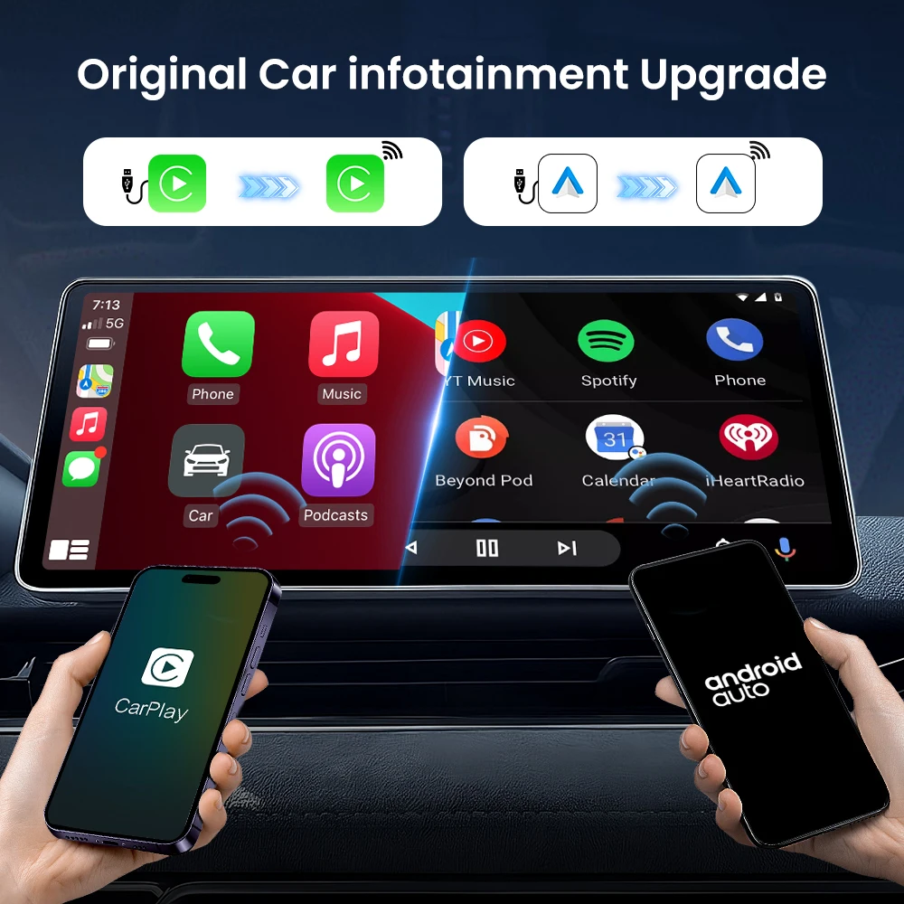 Carlinkit Mini 5/5 Pro Wireless Carplay Android auto Adapter for Car Intelligent Systems Upgrade Ble Wifi Wireless Connection – Image 2