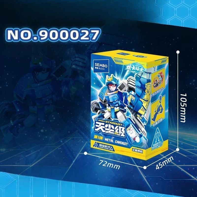 Senbao Dazzling Cards Fighters Tianchen Class Building Blocks Dolls Assembly Models Ornaments Robots Toys Gifts Collection